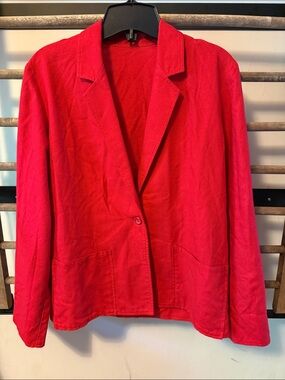 Vintage Red Blazer Jacket
